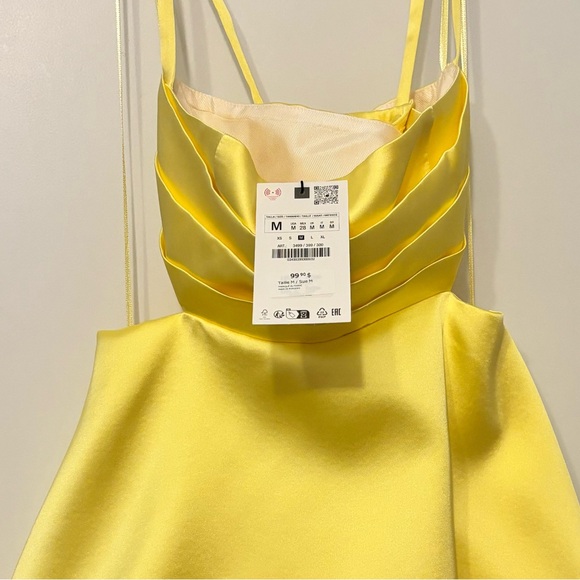 Zara Yellow Mini Dress - Picture 4 of 4